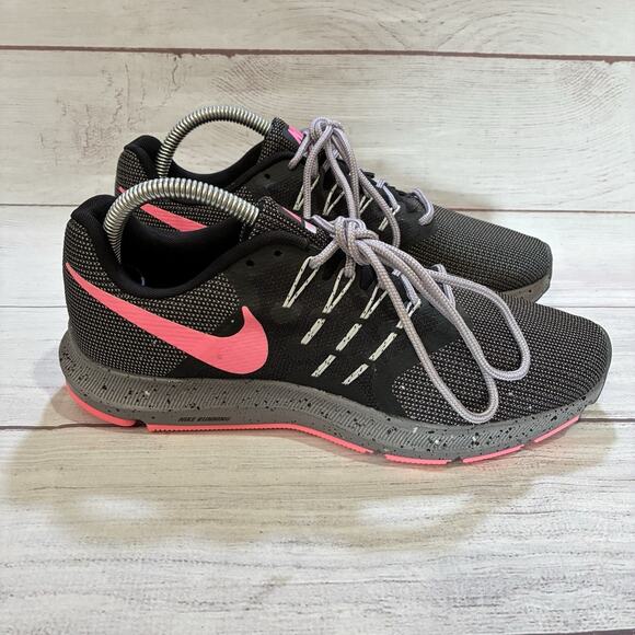 Nike Womens Run Swift Sz.9 Black,Pink Running Training Sneakers 193153044189 - Picture 1 of 8